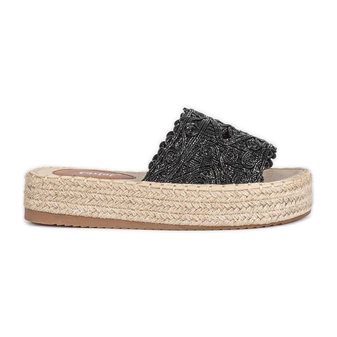 Zapatillas negras en la plataforma Sudden Draft negro Zapatillas negras en la plataforma Sudden Draft negro