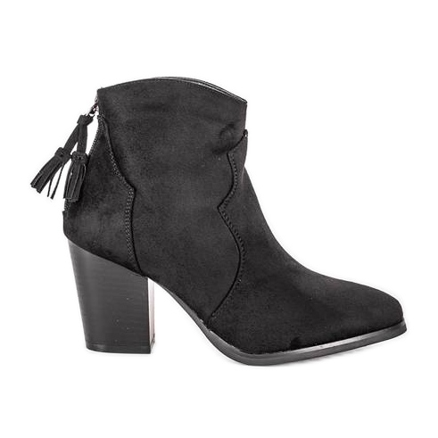 Botas de vaquero negras en el puesto de Abigail negro