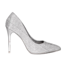 Tacones altos plateados Ashley plata