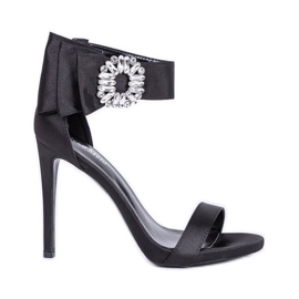Sandalias negras de tacón alto Amelia negro
