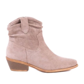 Botas de vaquero gris-marrón en el poste Bowi Bowi