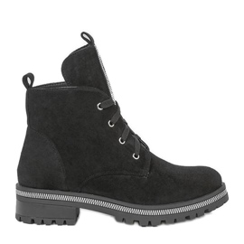 Botas negras decoradas de Winny negro