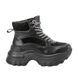 Zapatillas negras en la plataforma Big City Girl negro