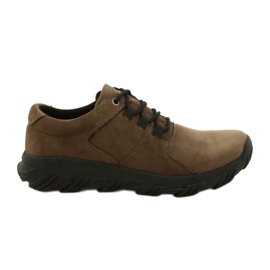Zapatillas hombre confort American Club CY18 / 21 marrón