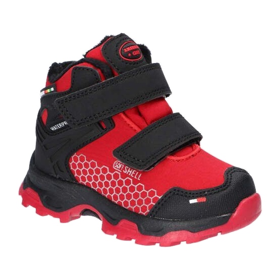 American Club Softshel Sports Softshies Societure con una membrana roja-negra rojo