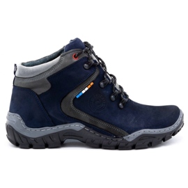 Olivier Zapatos de invierno para hombre 129 Azul marino