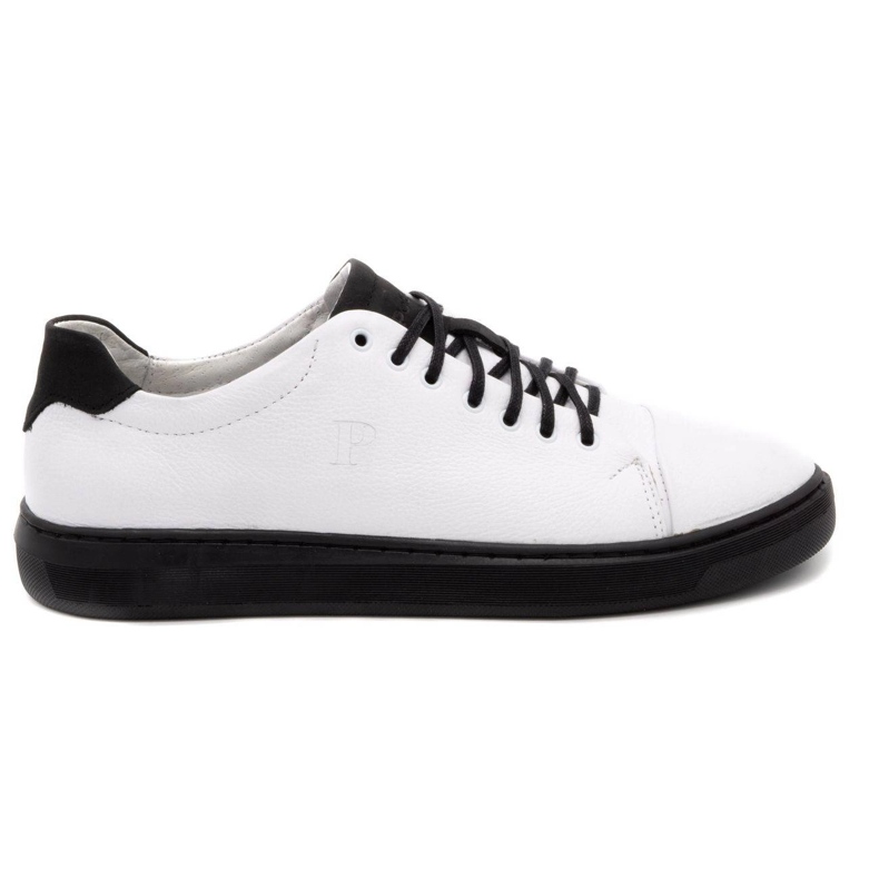 Polbut Zapato piel hombre 2109 blanco con negro Polbut Zapato piel hombre 2109 blanco con negro