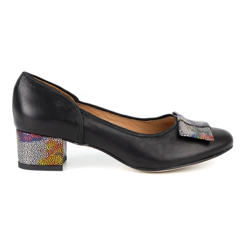 Olivier Zapatos para mujer piel tacones altos 2261 negro