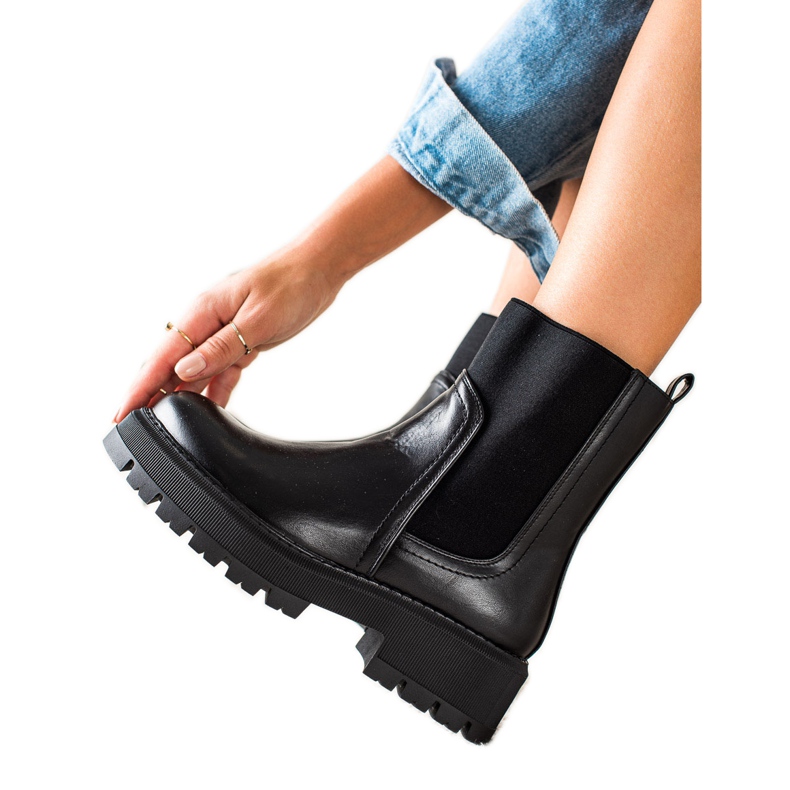 Seastar Botines Chelsea en la plataforma de moda negro