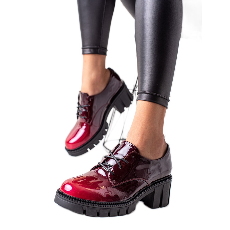 S. BARSKI Zapatos lacados S.BARSKI rojo
