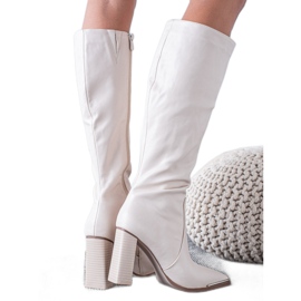 Seastar Botas con puntera decorativa beige
