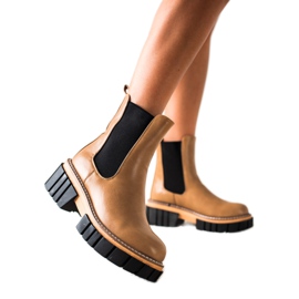 Seastar Botines Chelsea en la plataforma de moda marrón