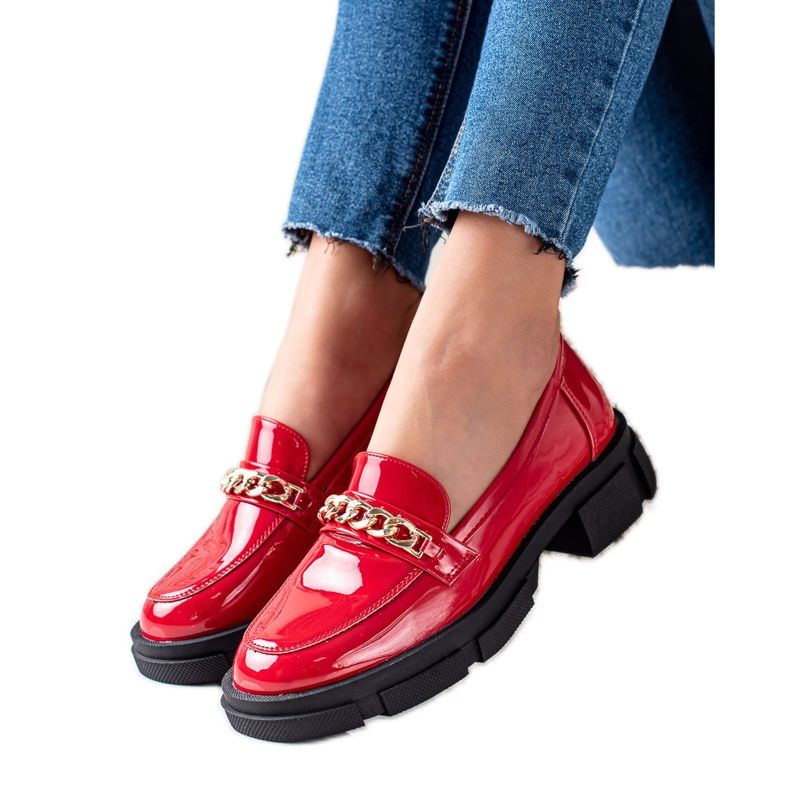 Goodin Mocasines rojos de moda