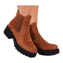 PS1 Botas altas de mujer Sidamo Camel marrón