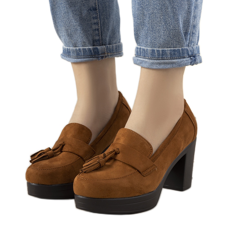 Mocasines marrones en el poste Himmel marrón Mocasines marrones en el poste Himmel marrón