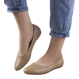 Bailarinas julie beige brillantes para mujer dorado Bailarinas julie beige brillantes para mujer dorado