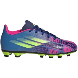 Botas de fútbol adidas X Speedflow Messi.4 FxG Jr FY6933 multicolor azul