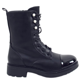 Black Workers para mujer con perlas 4343 Black negro