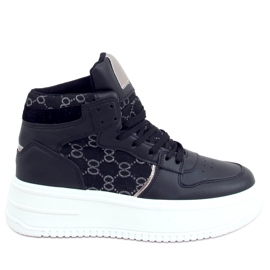 Negro AD-419 Zapatillas negras