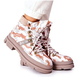 Botas Trapper de Piel Big Star II274369 Moro Gris blanco