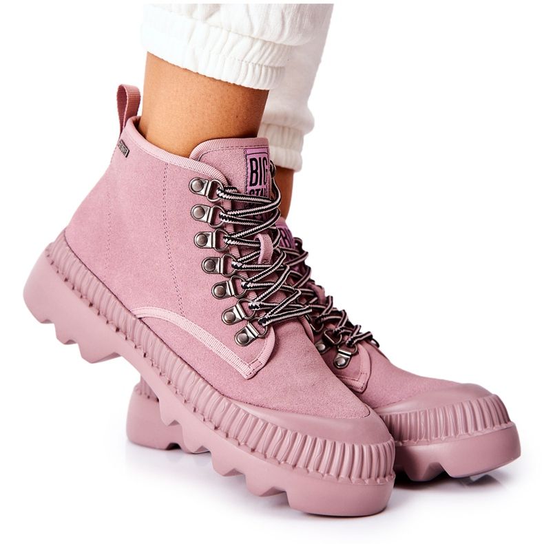 Botas de Piel Big Star II274367 Rosa rosado