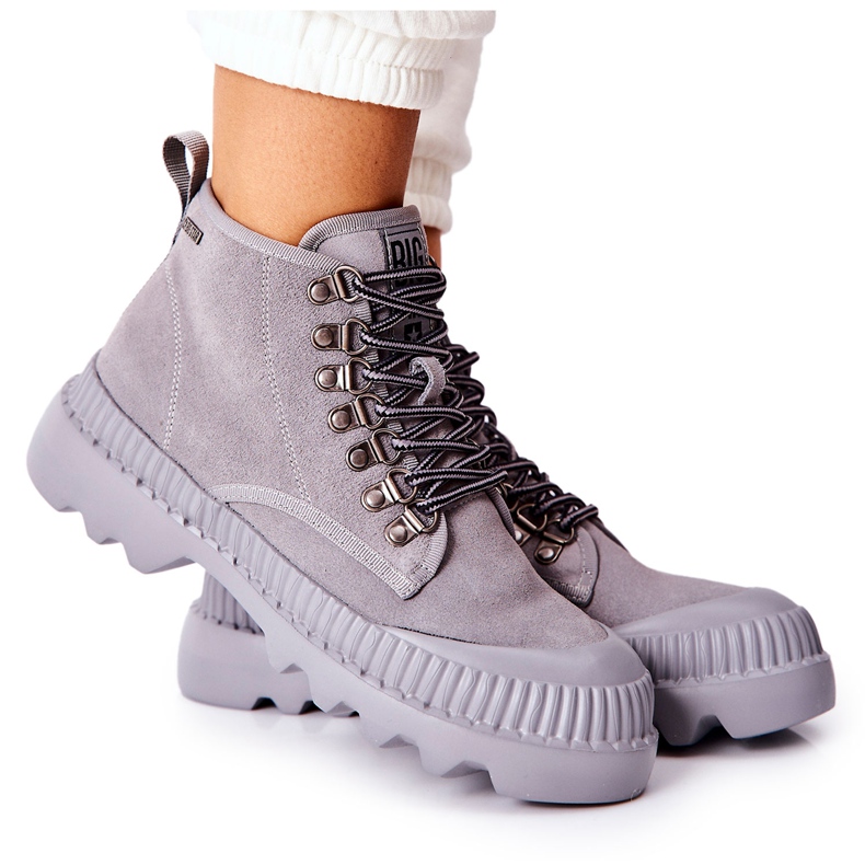 Botas de Piel Big Star II274365 Gris