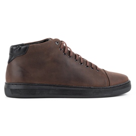 Polbut Zapatos piel hombre 2110sw marrón oscuro