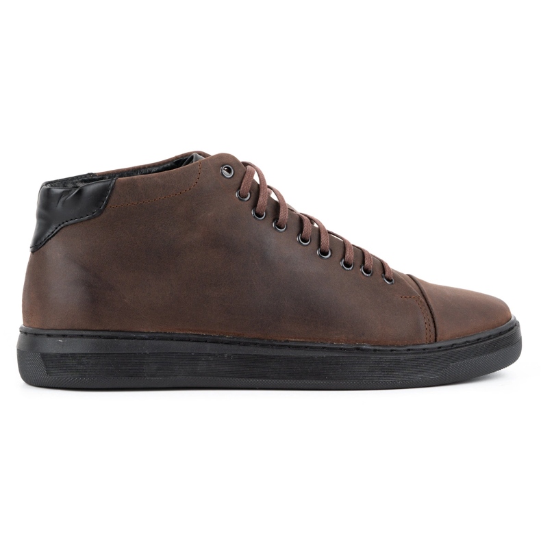 Polbut Zapatos piel hombre 2110sw marrón oscuro