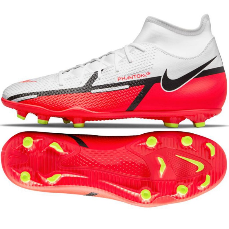 Calzado de fútbol Nike Phantom GT2 Club Dynamic Fit FG / MG M DC0819 167 amarillo, blanco, multicolor blanco