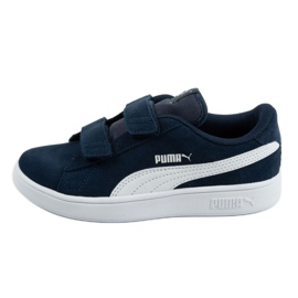 Puma Smash v2 Jr 365177 02 negro azul marino