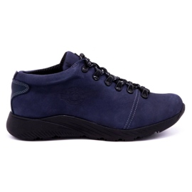 ButBal Zapatillas trekking mujer 674BB azul marino