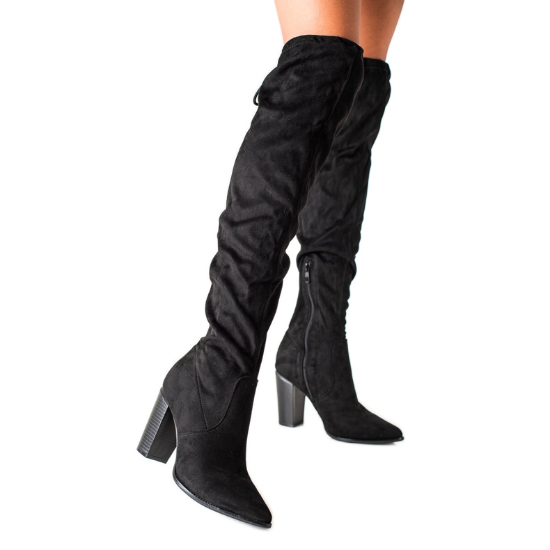 Botas por encima de la rodilla de VINCEZA negro