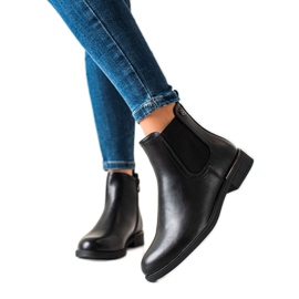 Sergio Leone Botas negras clásicas con cremallera negro