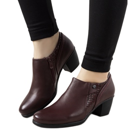 Brogues granate en el puesto de Stefanie rojo multicolor