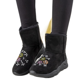 Botas de nieve para mujer negras de Arana negro