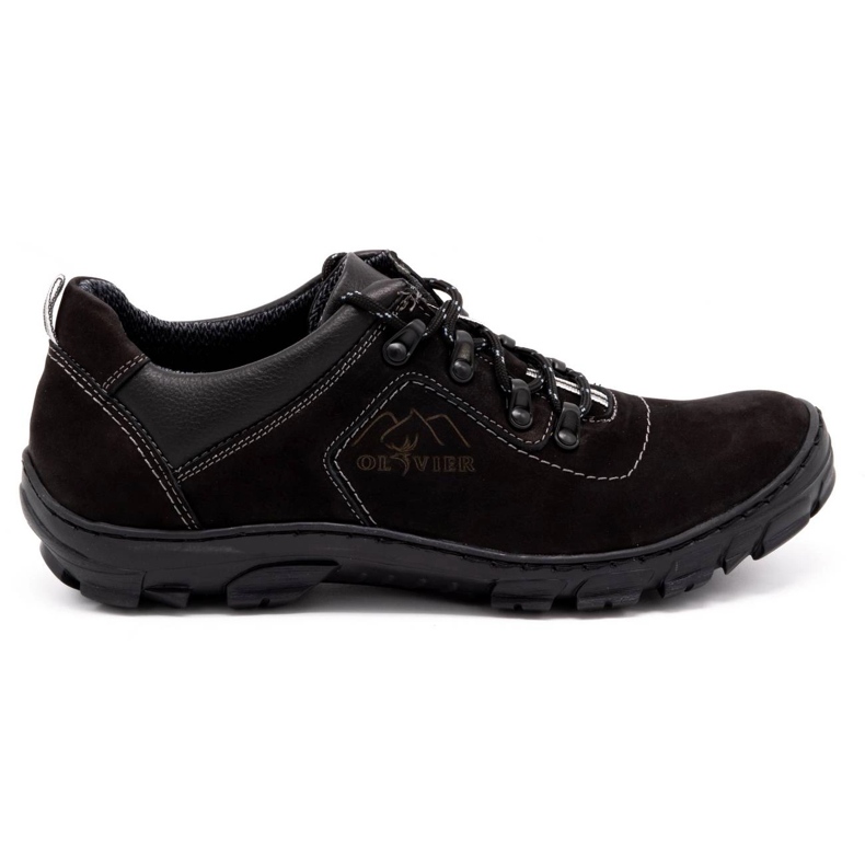 Olivier Zapatos trekking hombre 7109 negro nubuck