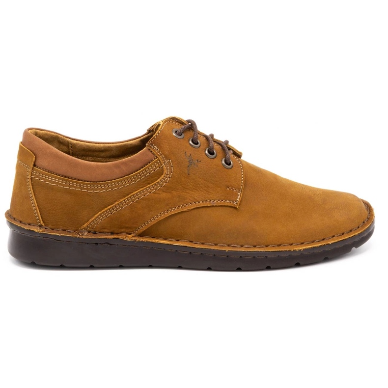 Olivier Zapato casual hombre piel 7095 rojo multicolor naranja