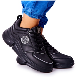 Zapatos deportivos en la plataforma negra Big Star II274313 negro