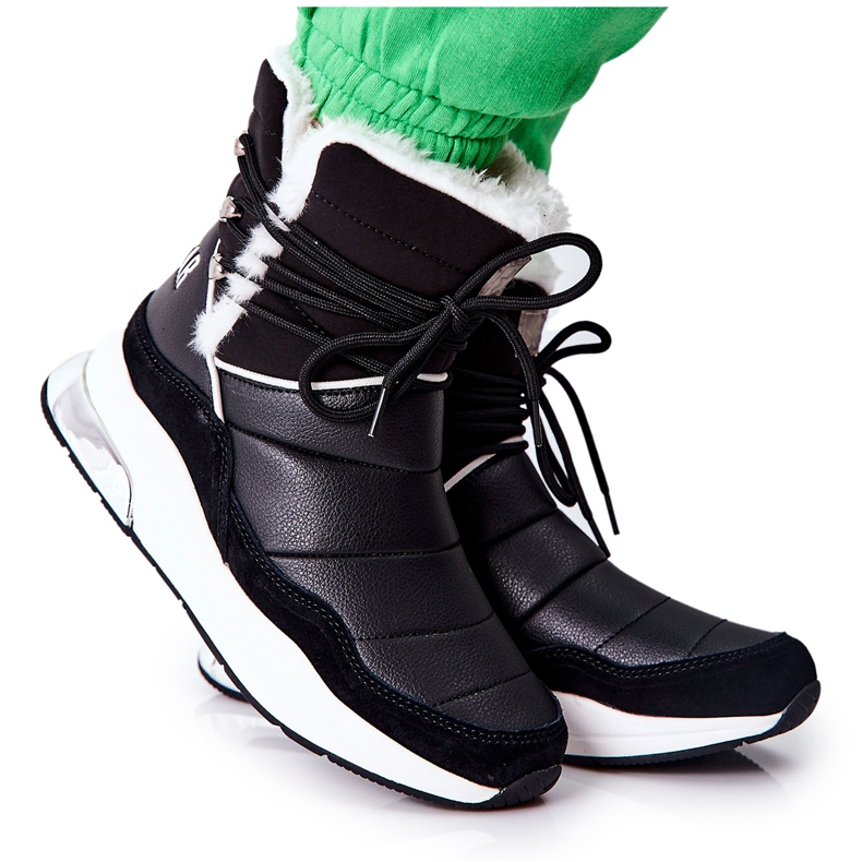 Botas de nieve anudadas Big Star II274279 Black negro