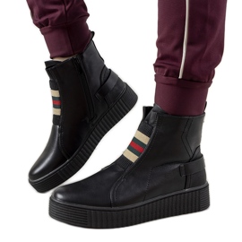 Botas negras con plataforma Nazario negro