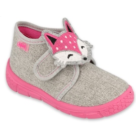 Calzado infantil befado 538P053 rosado gris