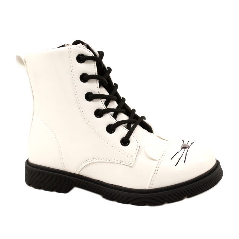 Botas lacadas de niñas Miss 21DZ23-4309 White blanco