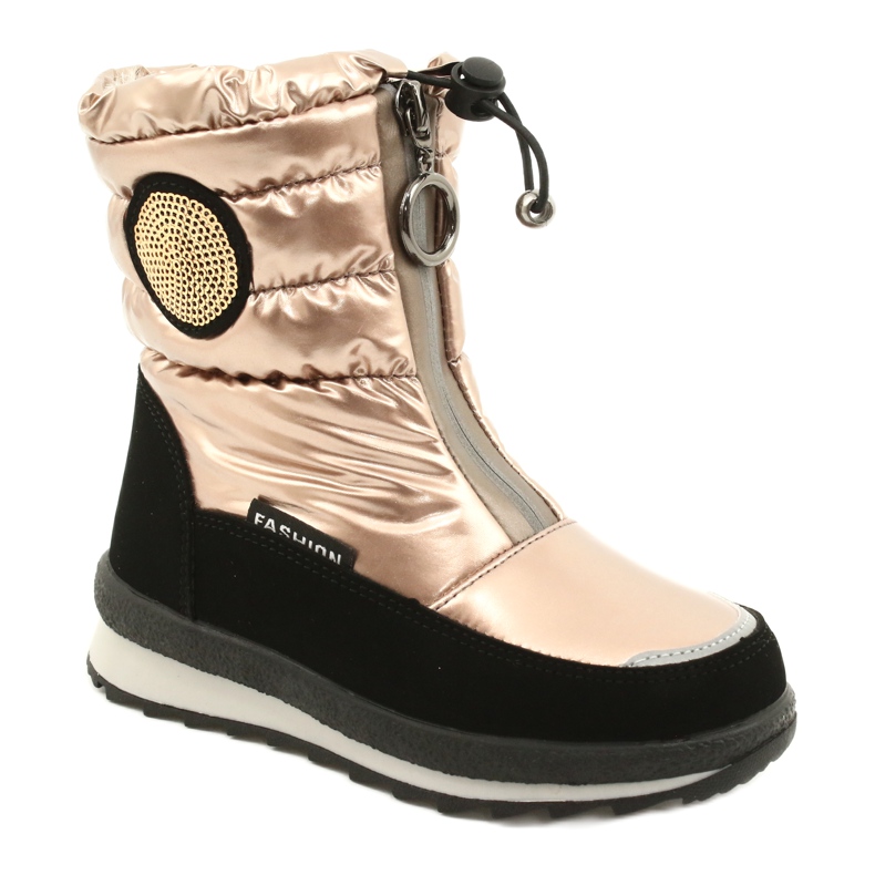 Botas de nieve para niños Miss Evento 21DZ23-4324 Gold dorado