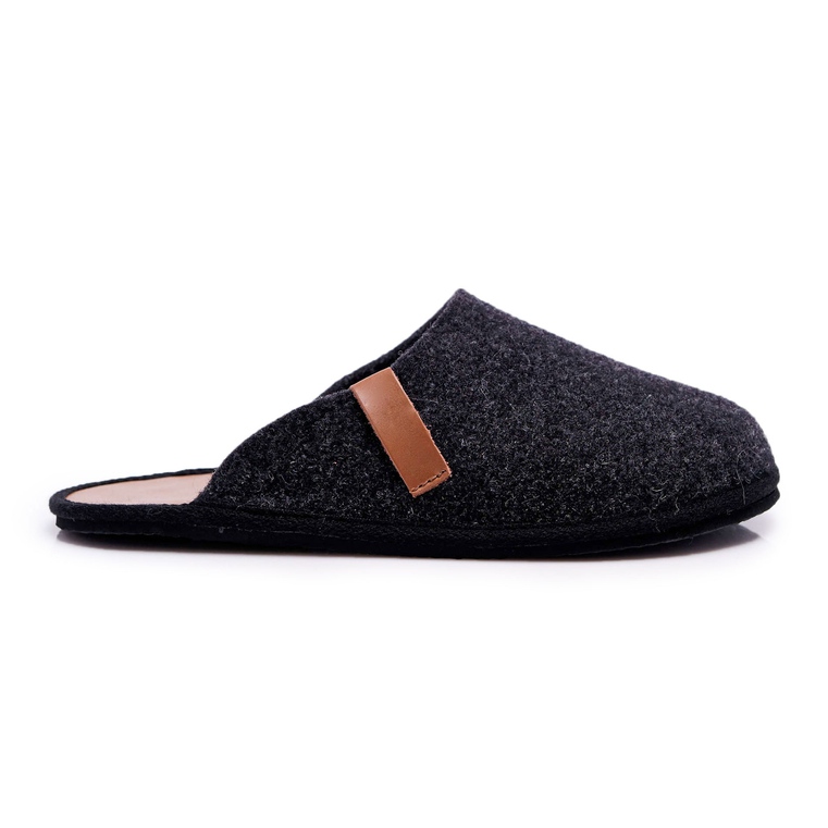 Big Star Pantuflas de Casa Hombre Panto Fino II167009 Negro-Marrón