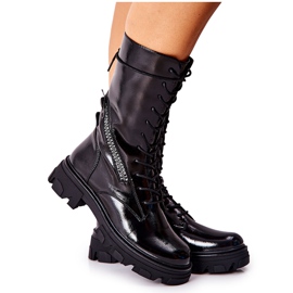 Botas Lacadas Sergio Leone TR747 Botas Negras negro