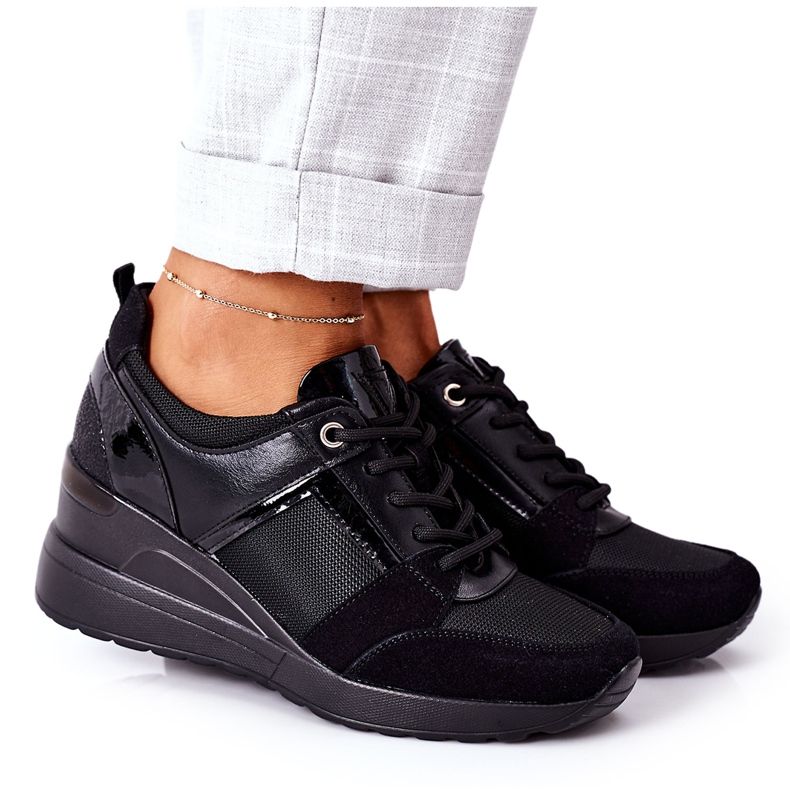 Deportivas Cuña Vinceza 10606 Negro