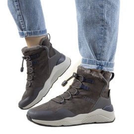 Botas de nieve grises y elegantes de Big Star para mujer de Cotto