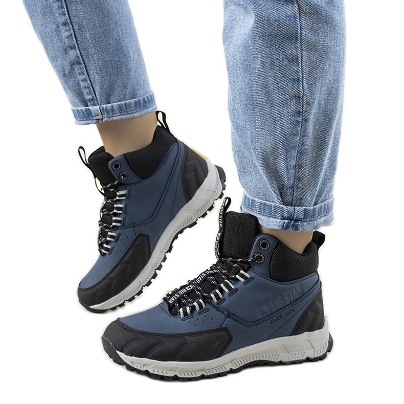Zapatos de trekking Big Star Ivanna azul marino negro