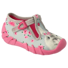 Calzado infantil befado 110P425 rosa gris