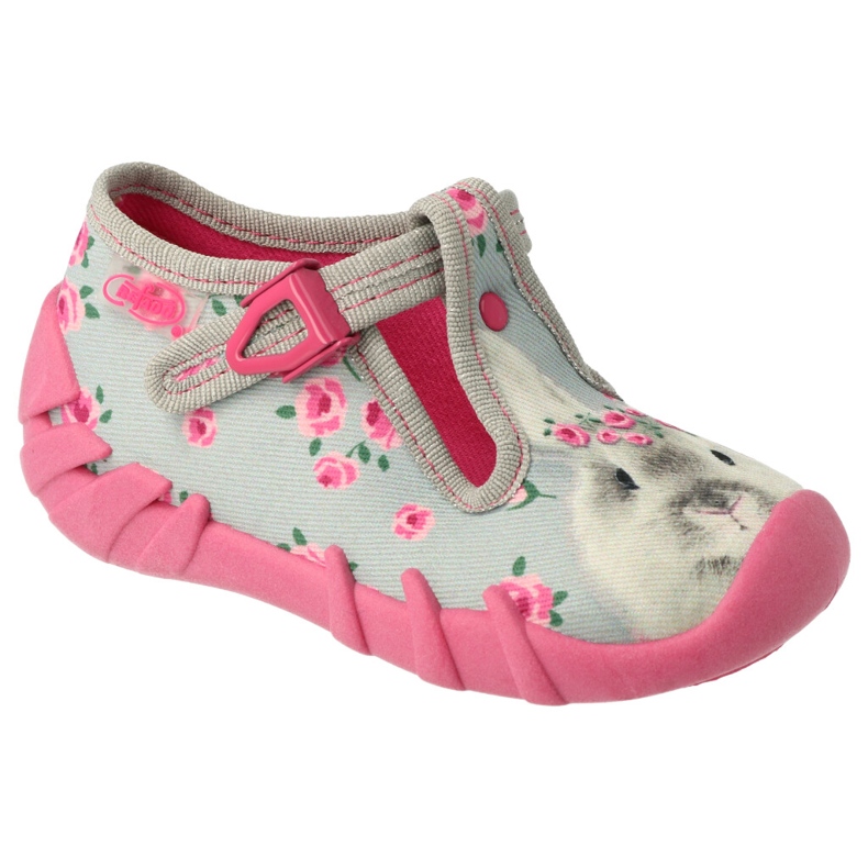 Calzado infantil befado 110P425 rosado gris